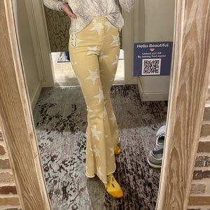 yellow and white flares